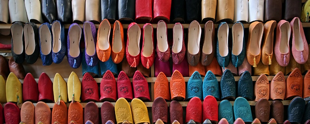 colorful leather shoes